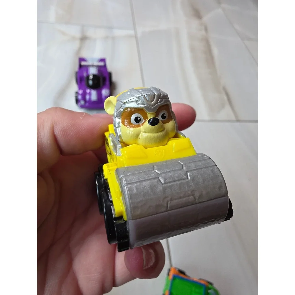 Paw Patrol Toy Vehicle Lot Chase Rocky Skye Rubble‎ Racing Car 6 Piece Set G1